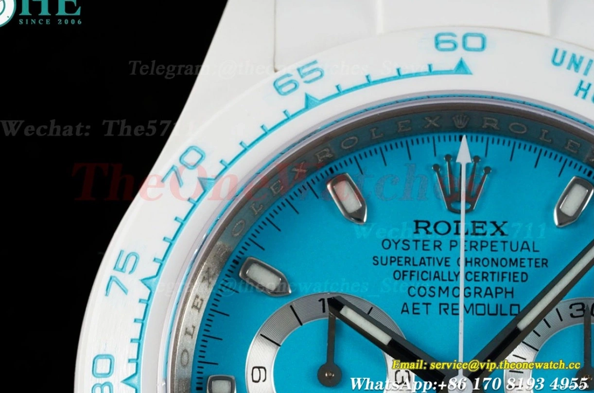 40mm Dial Tiffany Daytona AET Blue ZF SH4130 Cer Cer 0403